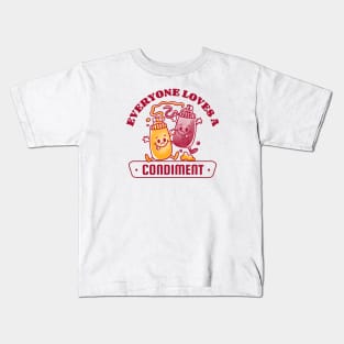 Everybody Loves a Condiment | Fun Retro Food Kids T-Shirt